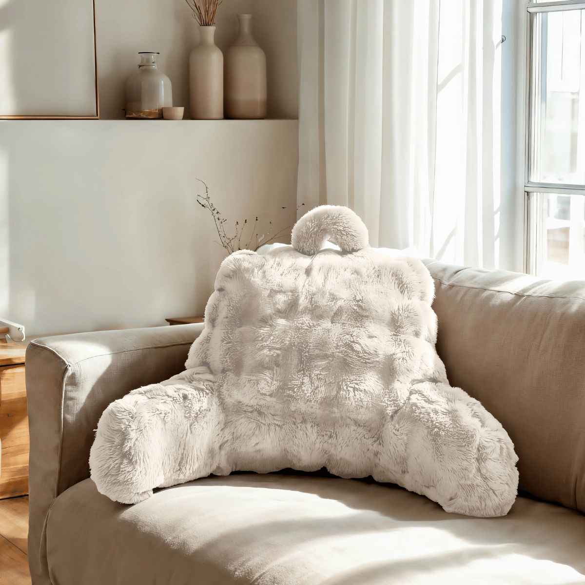 Zelesta Bedrest Pompom - Beige