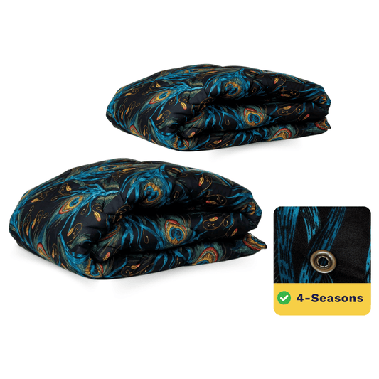 Packshot van Zelesta Wonderbed 4 Seasons Double - Peacock Feathers