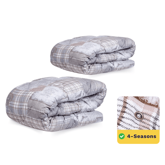 Packshot van Zelesta Wonderbed 4 Seasons Double - Patchwork Hearts