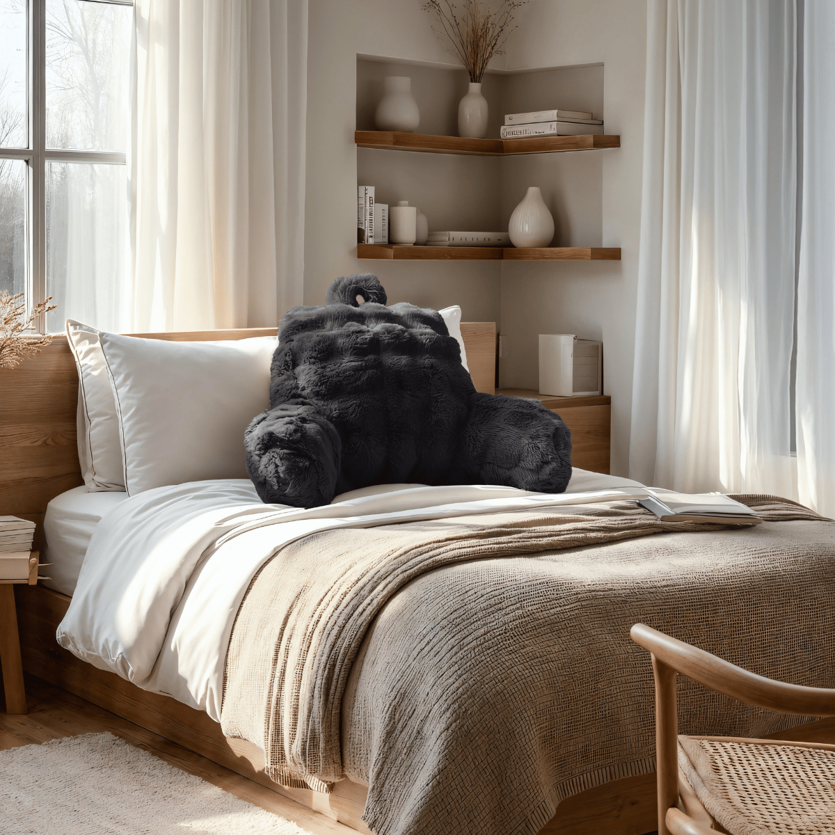 Zelesta Bedrest Pompom - Antraciet