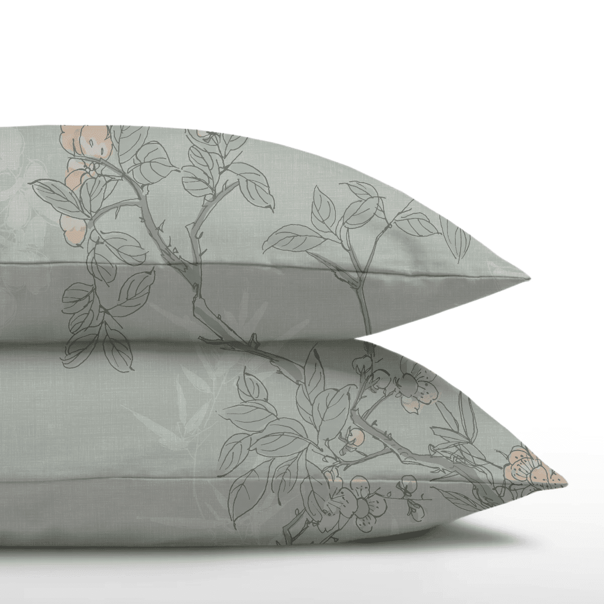 Zelesta Everyday Design Pillowcase Set Of 2 - Aqua Forest