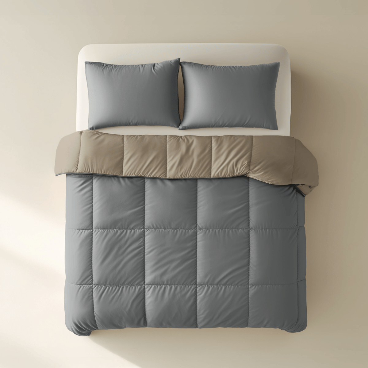 Zelesta Premiumbed Katoen - Anthracite & Taupe