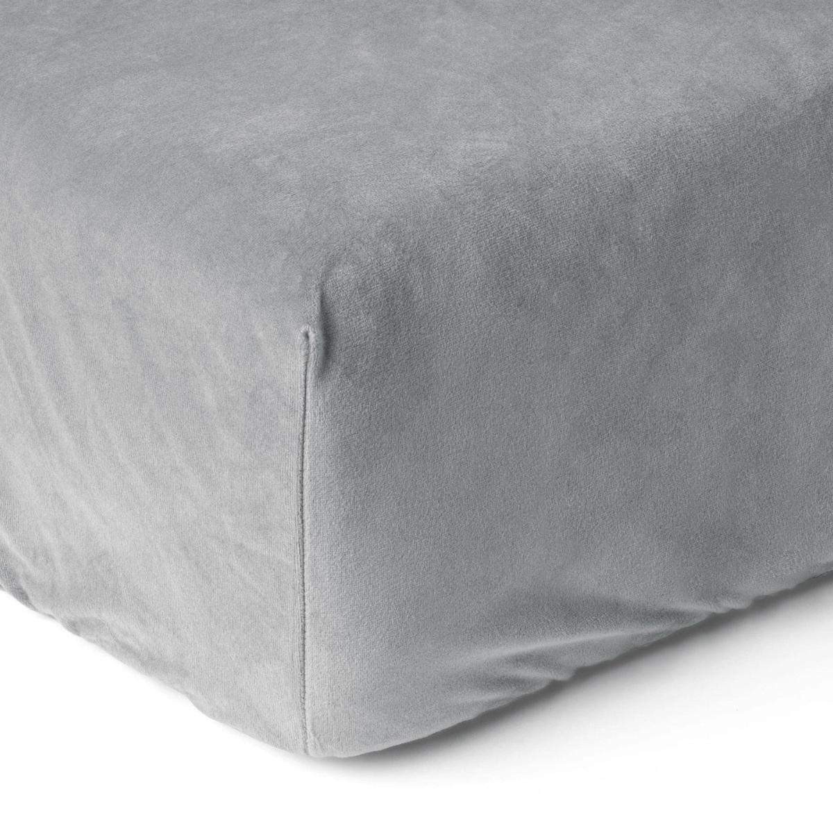 Zelesta Grey Velvet Fitted Sheet image