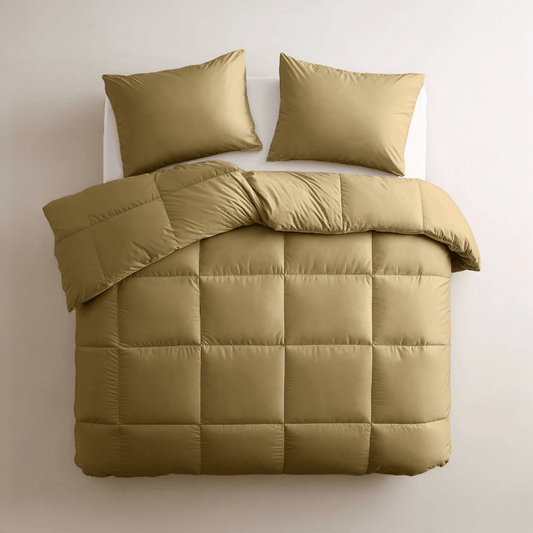 Zelesta Deluxe Uni Satin Cotton Duvet - Ochre Yellow