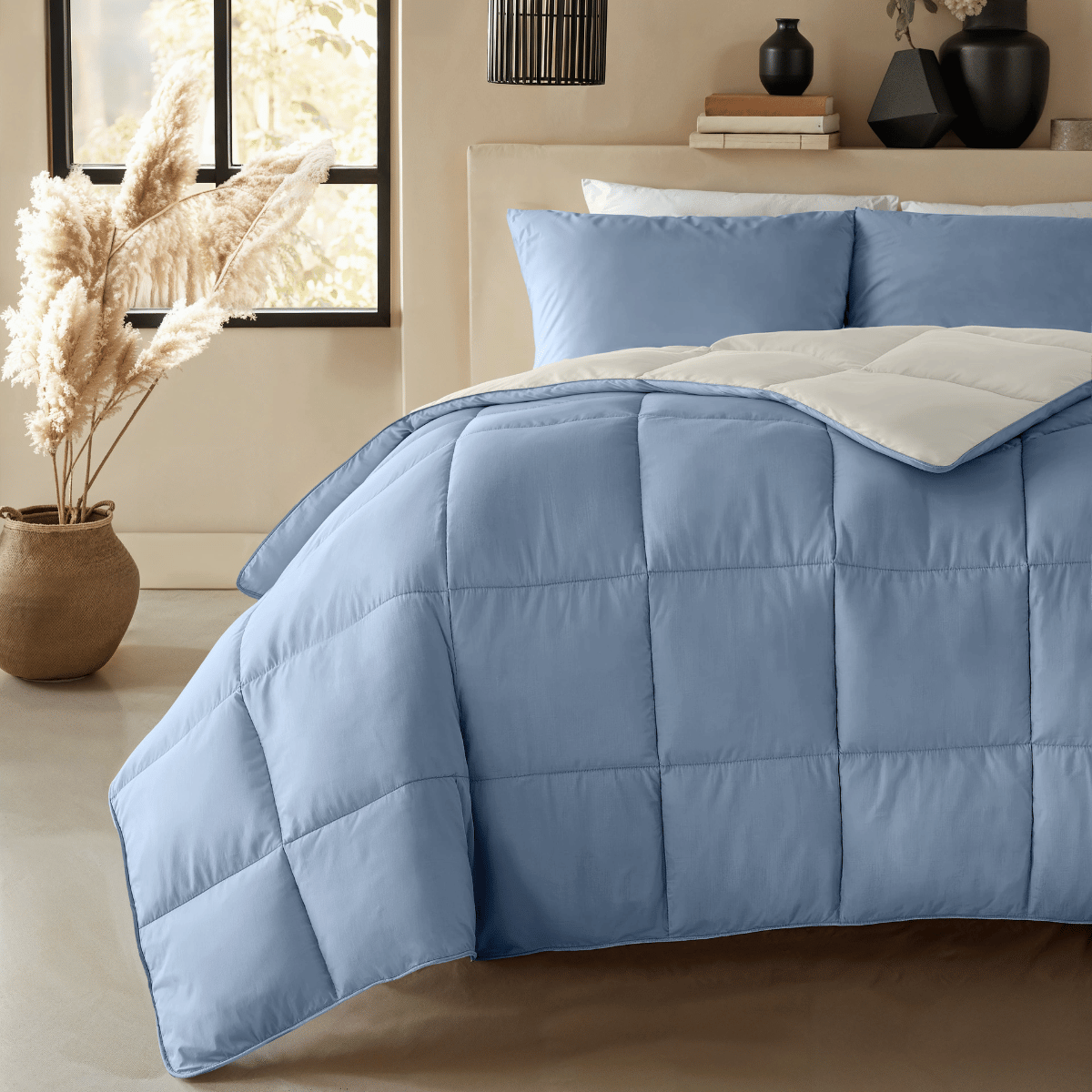 Zelesta Premiumbed Katoen Light - Dream Blue & Cream