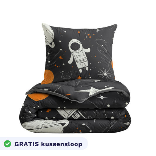Zelesta Kiddybed Katoen - Space Man