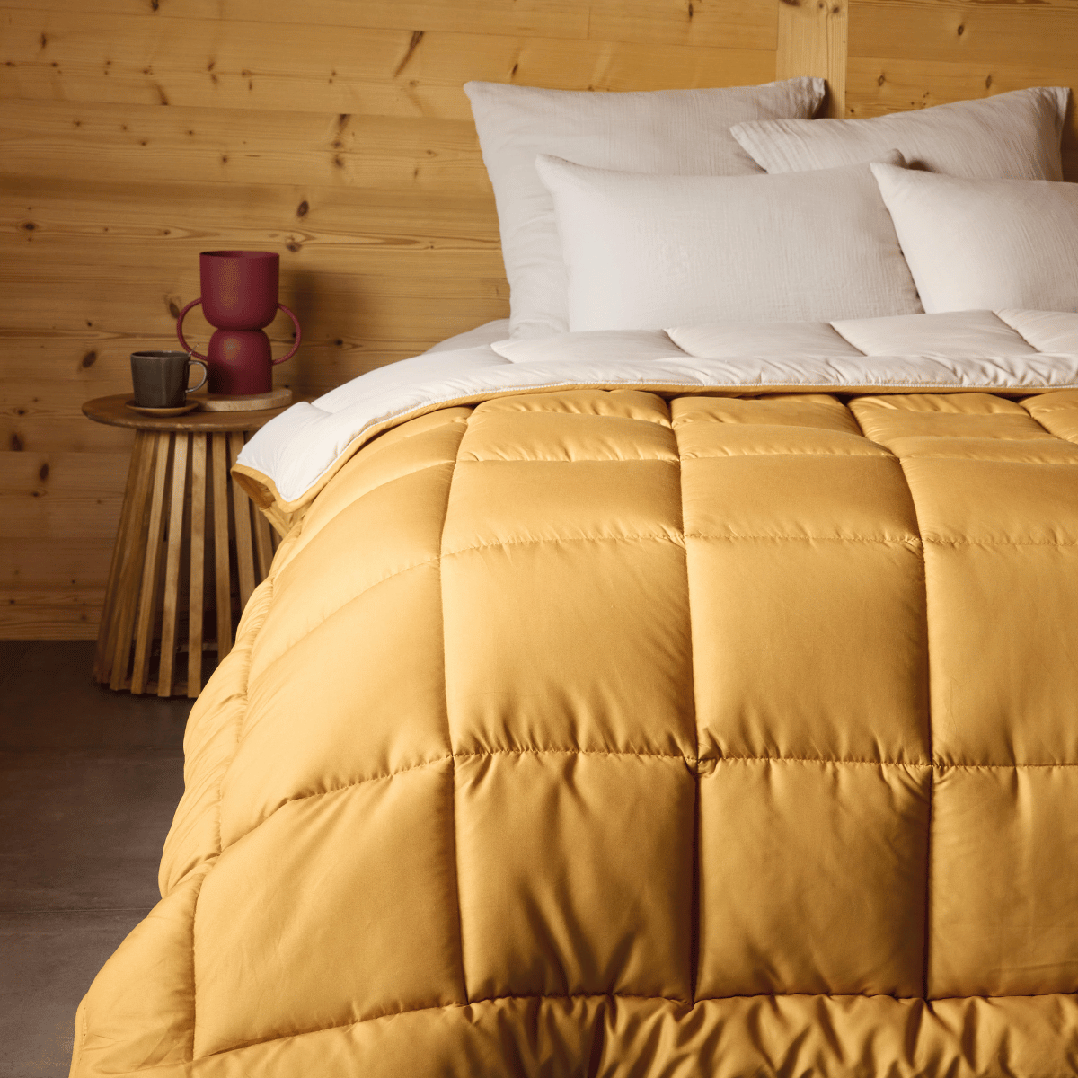 Zelesta Everyday Duo Duvet - Ochre Yellow & Linen