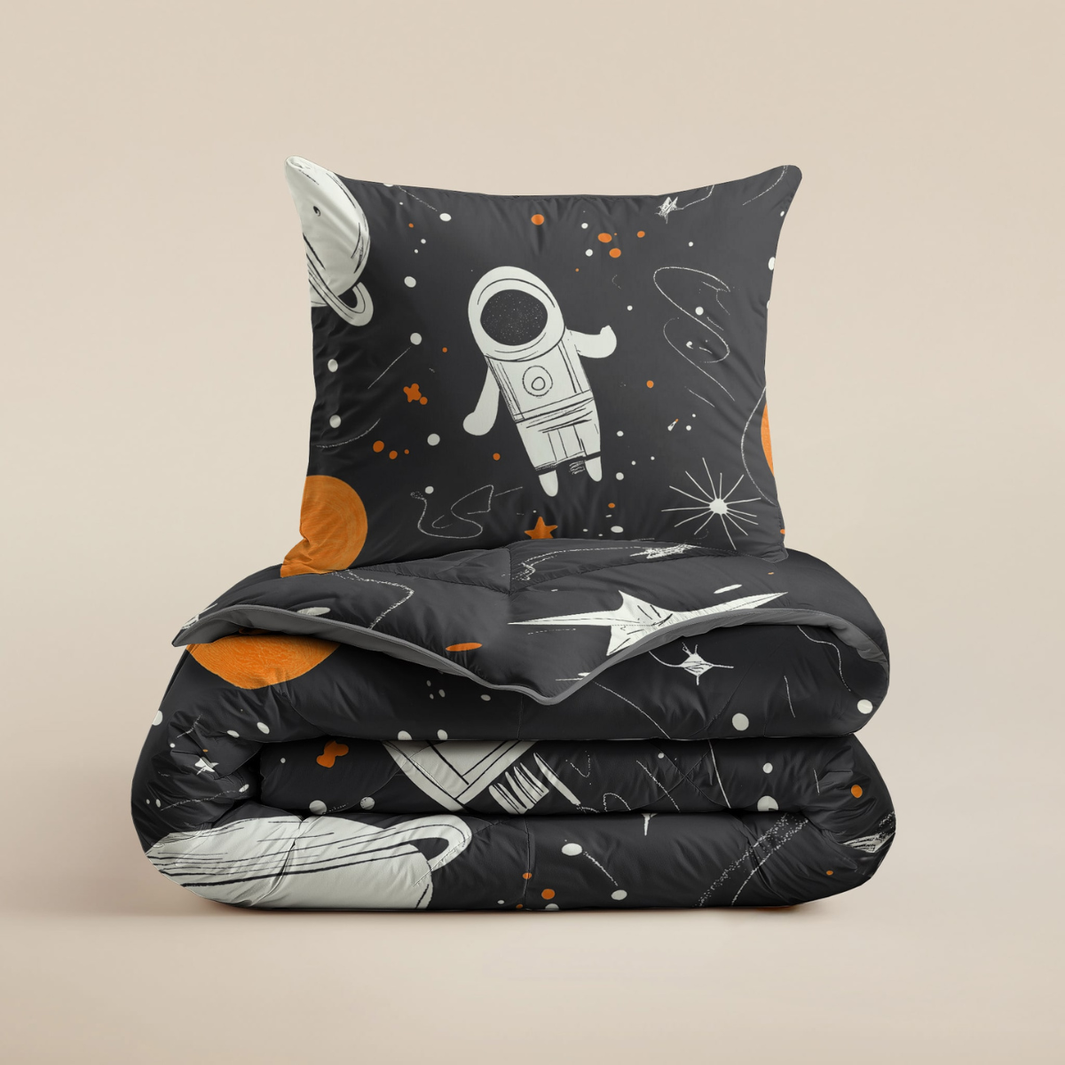 Zelesta Kiddybed Katoen - Space Man
