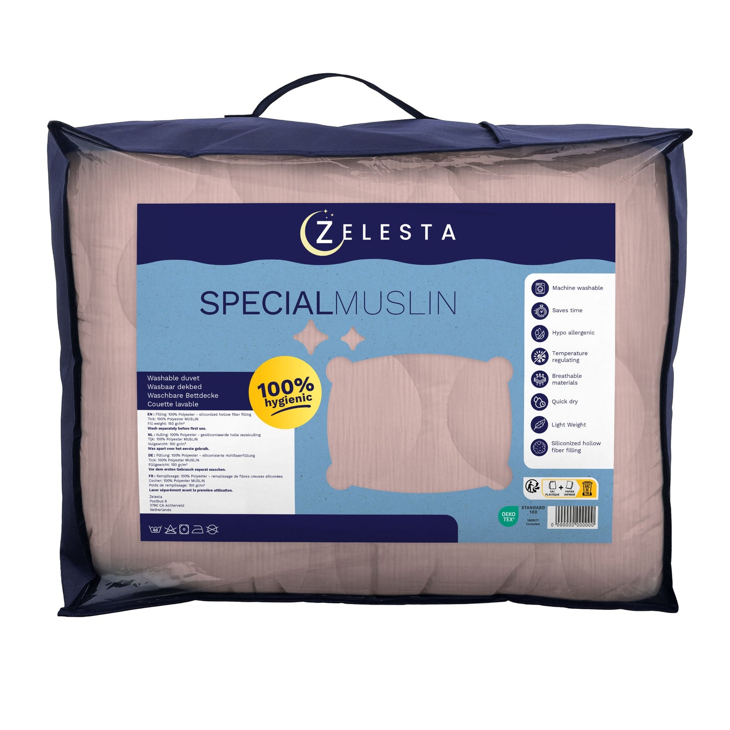 Zelesta Special Muslin Summer Duvet - Soft Pink