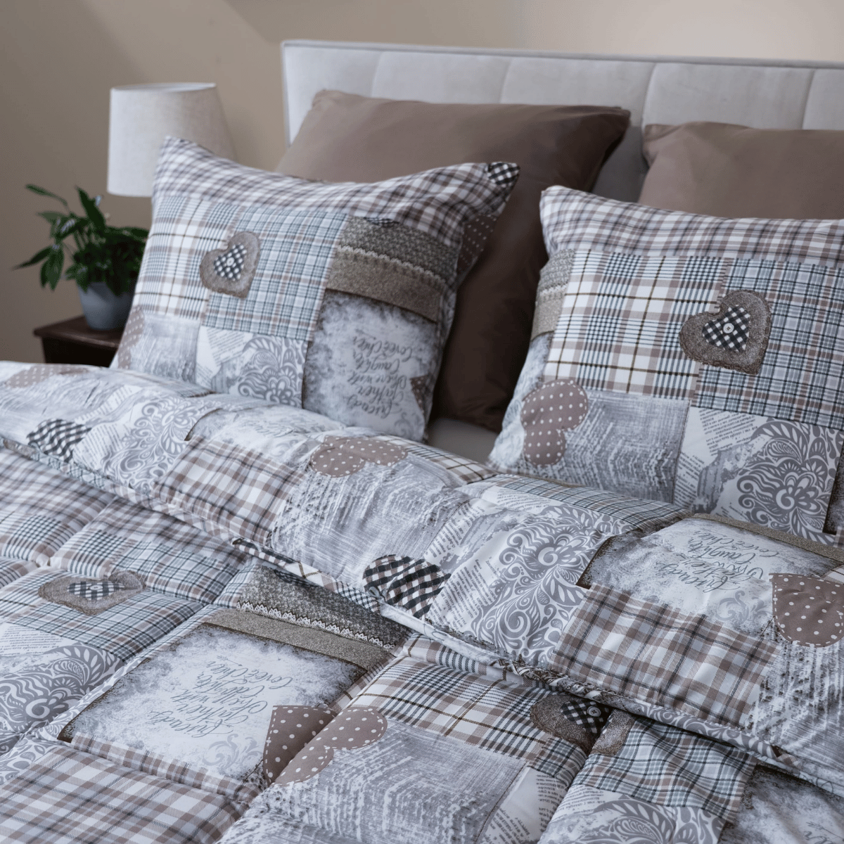 Zelesta Comfort Design Summer Duvet - Patchwork Hearts