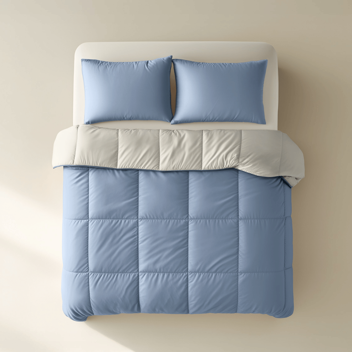 Zelesta Premiumbed Katoen Light - Dream Blue & Cream