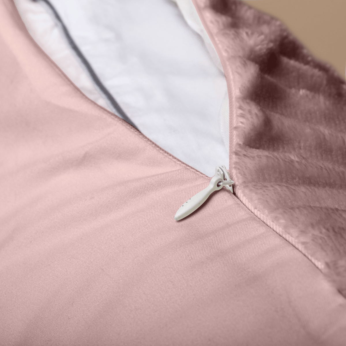 Zelesta Teddy Groovebed Kussensloop Set van 2 - Dusty Pink