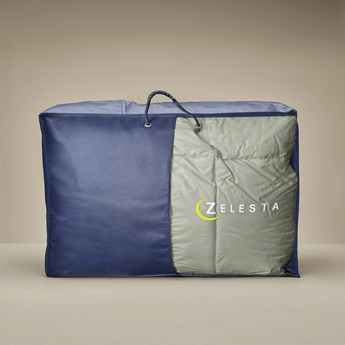 Zelesta Deluxe Duo Percale Katoenen Dekbed - Olijfgroen & Munt
