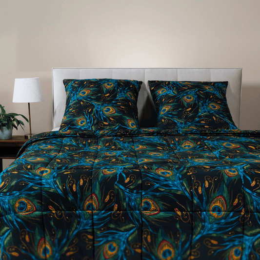 Zelesta Wonderbed 4 Seasons Double - Peacock Feathers