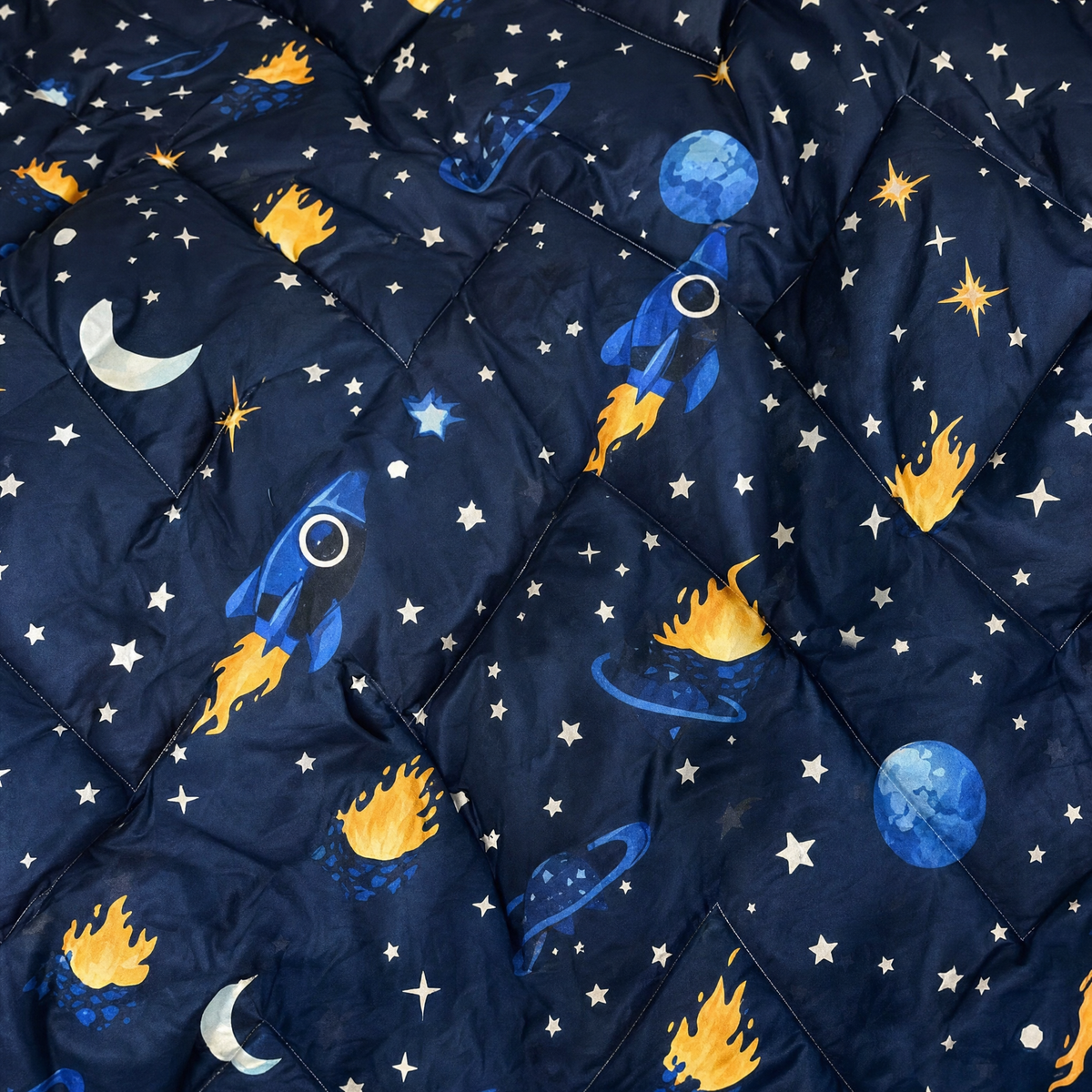 Zelesta Comfort Glow in the Dark Dekbed - Op Ruimtereis