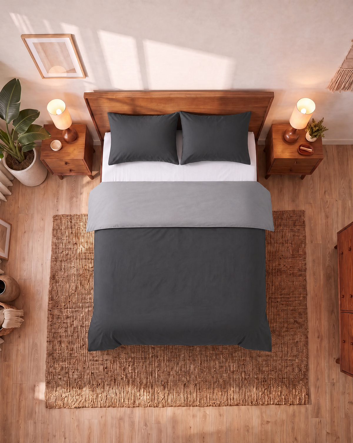 Zelesta Comfort Duo Seamless Pillowcase Set Of 2 - Anthracite