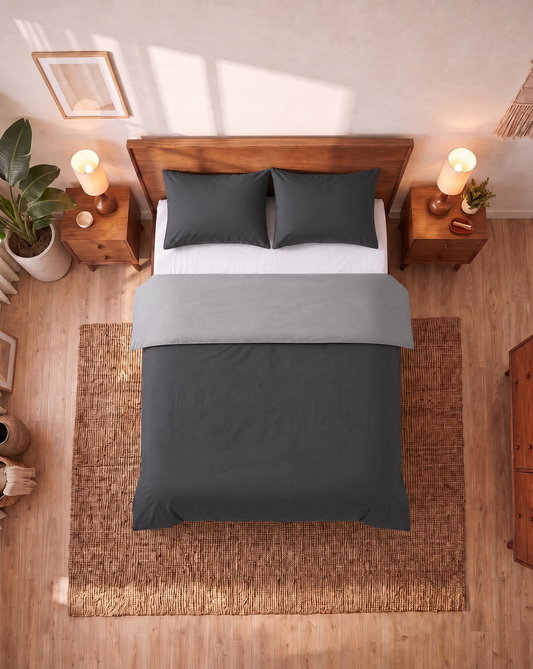 Zelesta Comfort Duo Seamless Pillowcase Set Of 2 - Anthracite