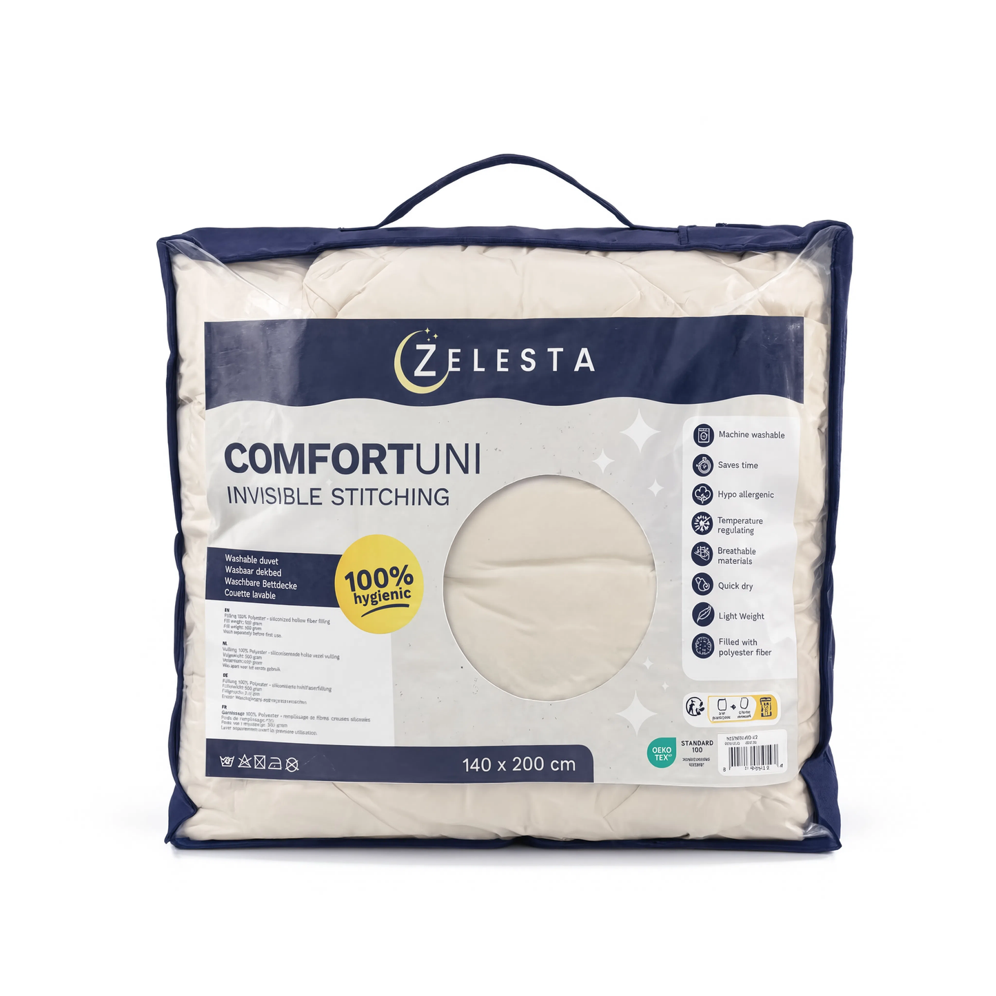 Zelesta Comfort Uni Naadloos Dekbed - Beige