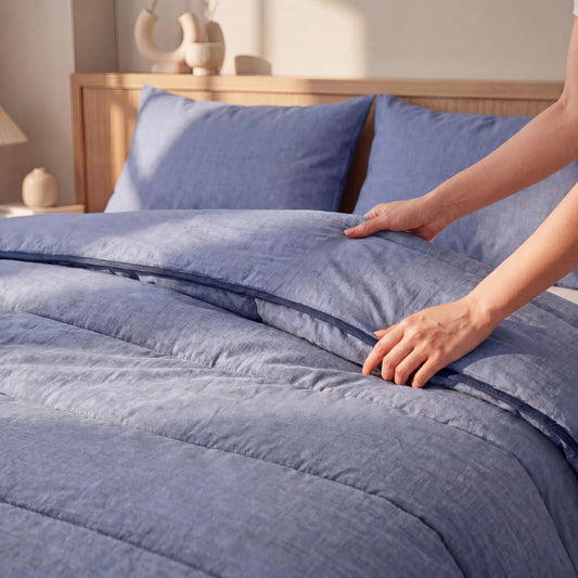 Zelesta Comfort Structure Summer Duvet - Denim