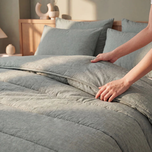 Zelesta Comfort Structure Summer Duvet - Green