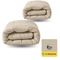 Zelesta Wonderbed 4 Seasons Double Katoen - Desert Sand