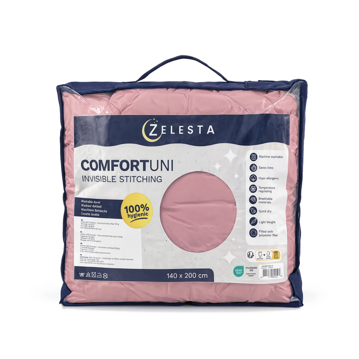 Zelesta Comfort Uni Seamless Duvet - Dusty Pink