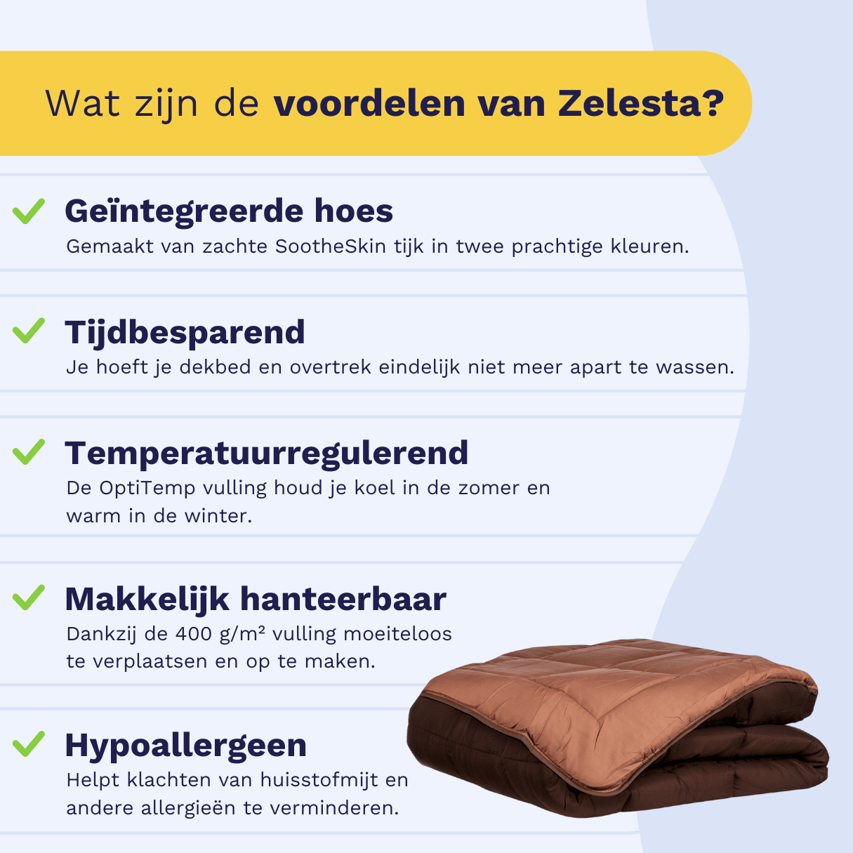 Zelesta Easybed - Chocolade & Mokka