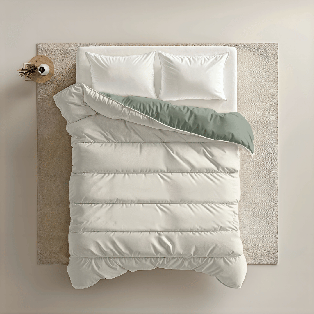 Zelesta Royalbed - Green & Cream