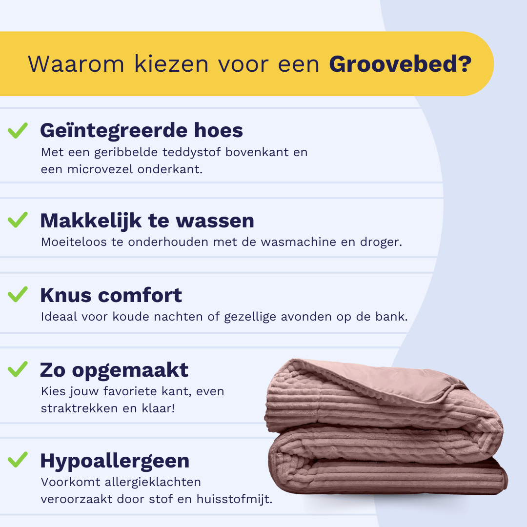 Zelesta Teddy Groovebed - Dusty Pink