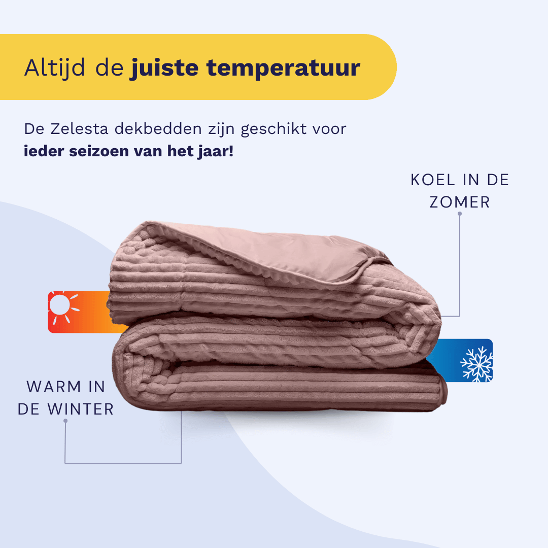 Zelesta Teddy Groovebed - Dusty Pink