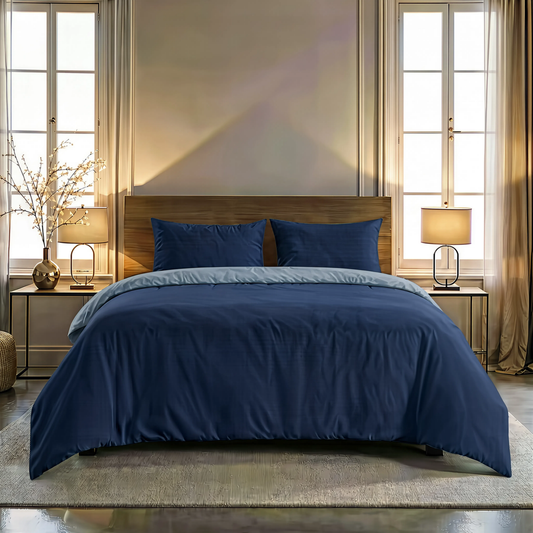 Zelesta Comfort Duo Seamless Duvet - Blue & Marine Blue
