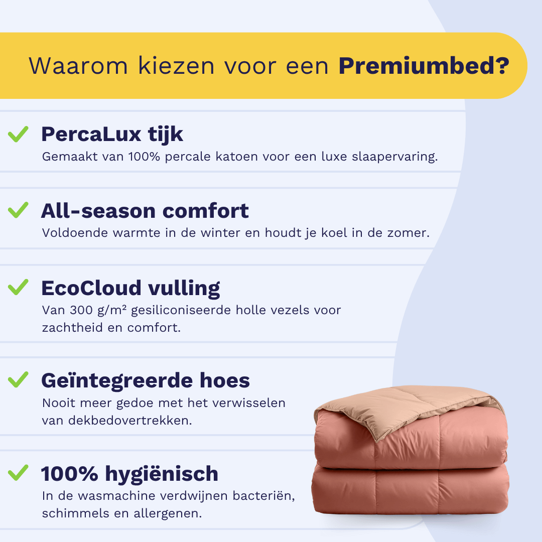 Zelesta Premiumbed Katoen - Salmon & Peach