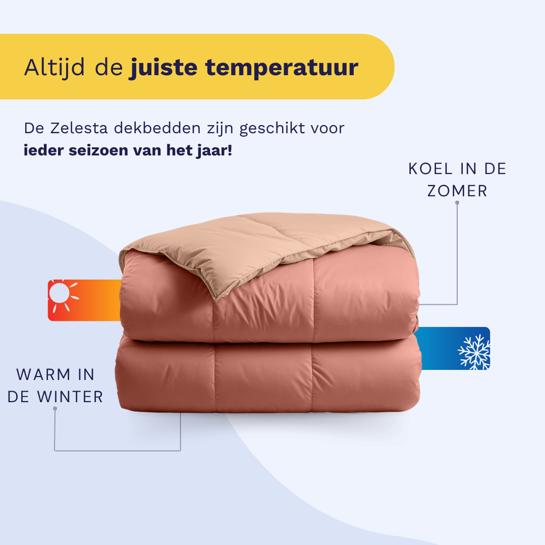 Zelesta Premiumbed Katoen - Salmon & Peach