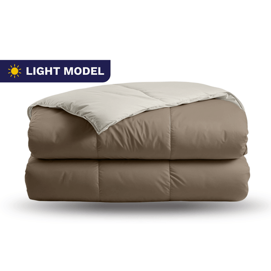 Zelesta Premiumbed Katoen Light - Taupe & Cream