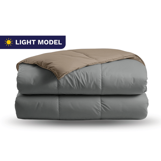 Zelesta Premiumbed Katoen Light - Anthracite & Taupe