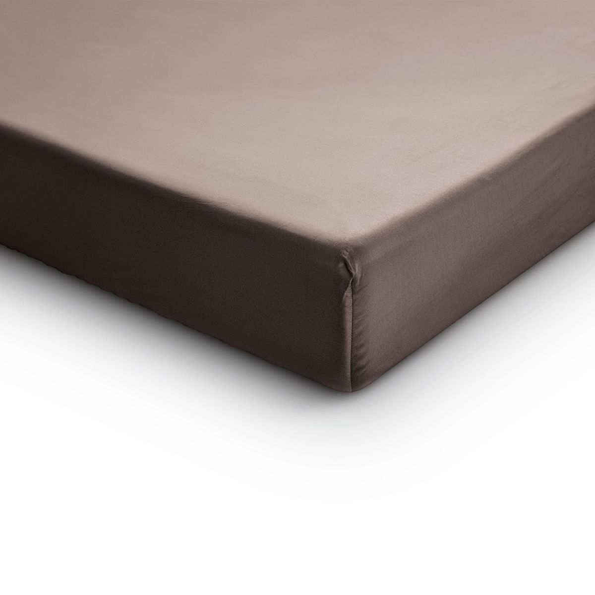 Zelesta Primaviera Satin Deluxe Fitted Sheet Taupe image