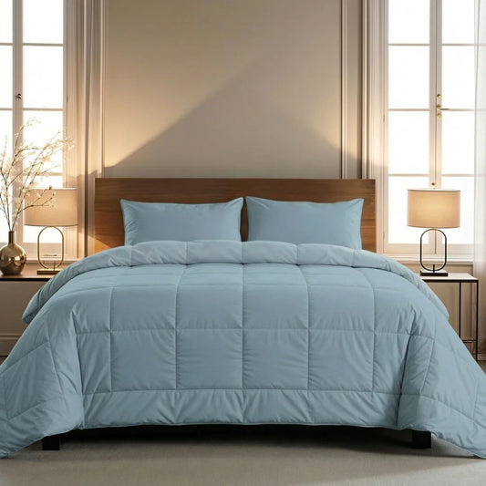 Zelesta Pure Uni Cotton Duvet - Pastel Blue