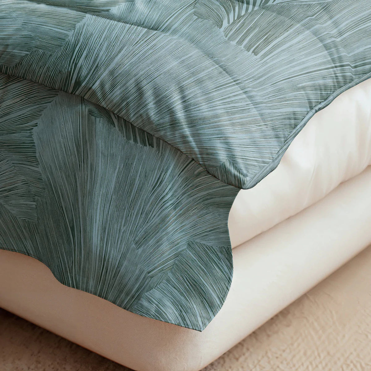 Zelesta Pure Design Cotton Duvet - Botanical Green