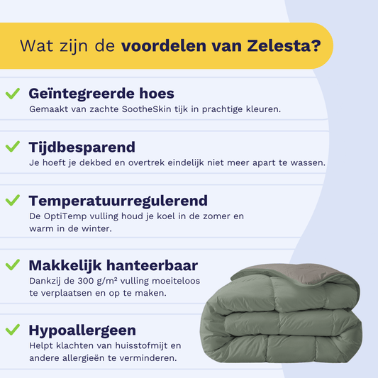 Zelesta Royalbed - Tender Grey & Pastel Green
