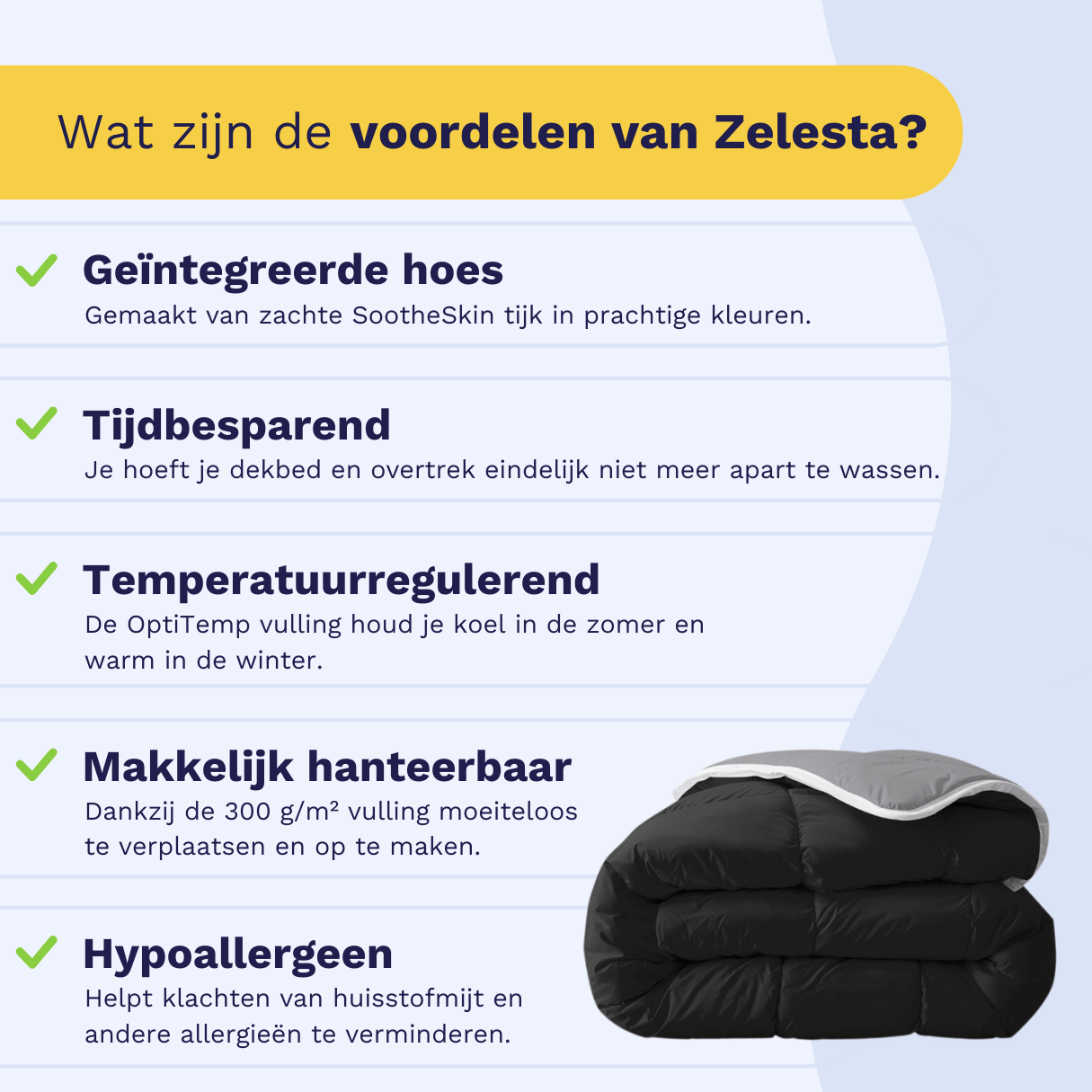 Zelesta Royalbed - Zwart & Antraciet