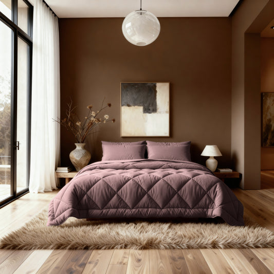 Zelesta Comfort Uni Diamond Duvet - Bordeaux