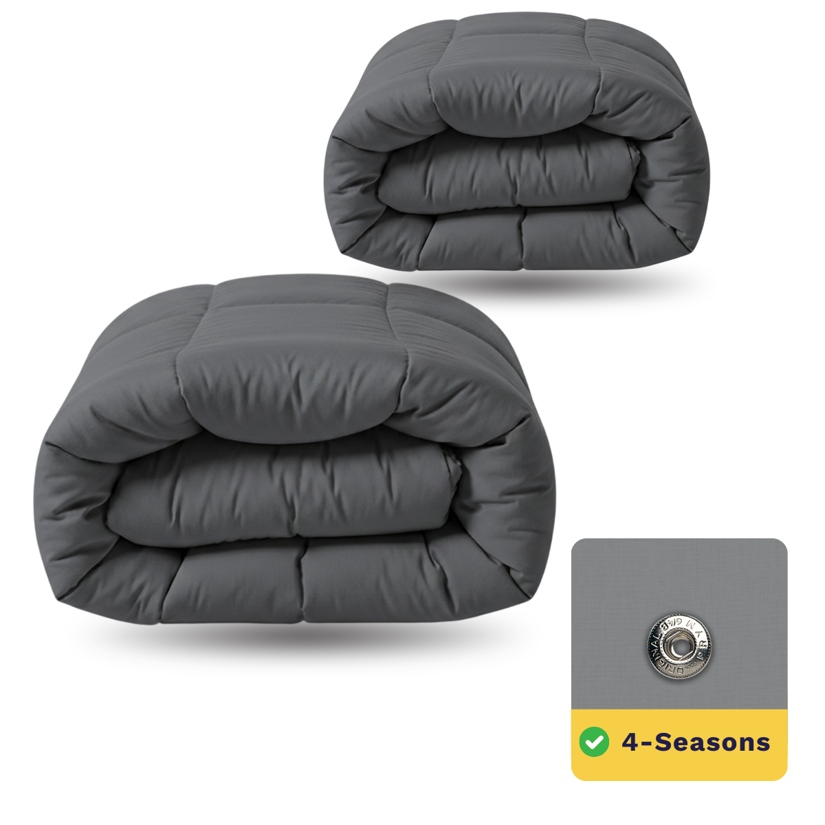 Zelesta Wonderbed 4 Seasons Double - Stone Grey