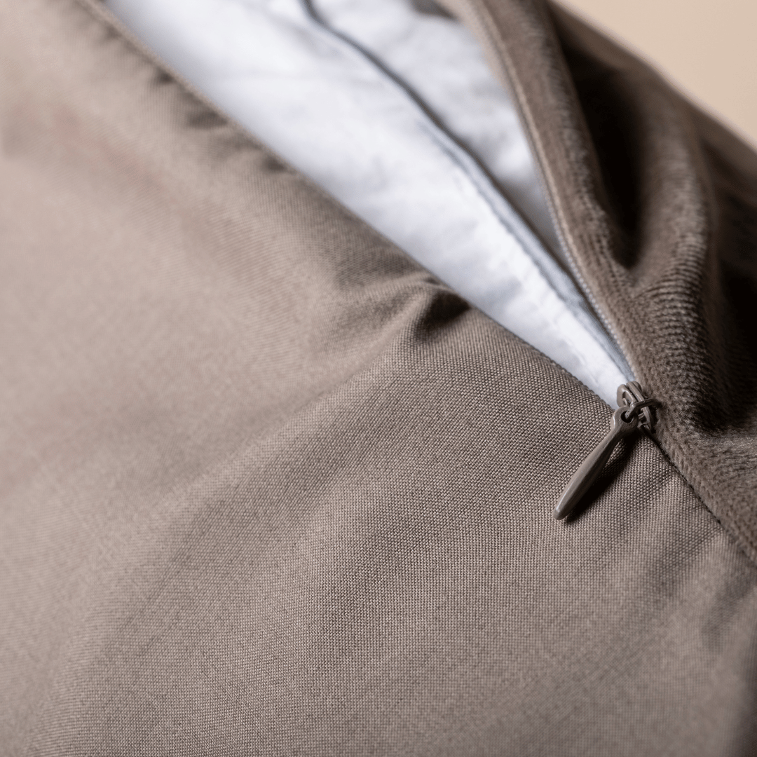 Zelesta Velvetbed Kussensloop Set van 2 - Taupe