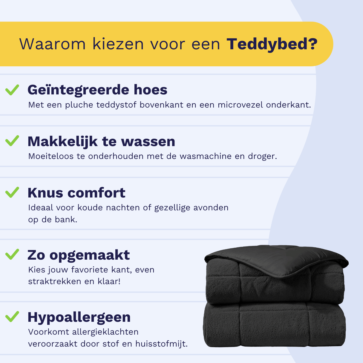 Zelesta Teddybed - Antraciet