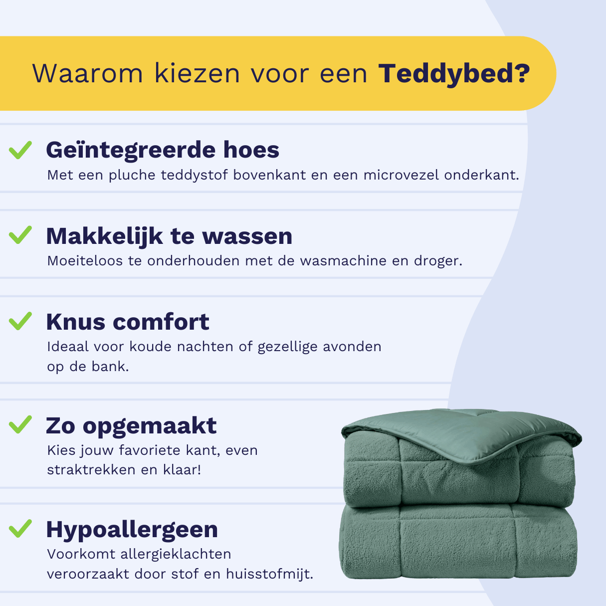 Zelesta Teddybed - Groen