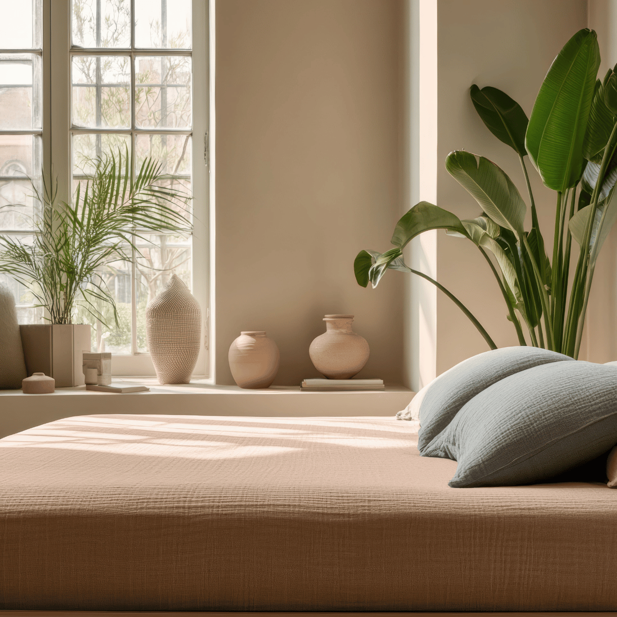 Mousseline Hoeslaken - Terra