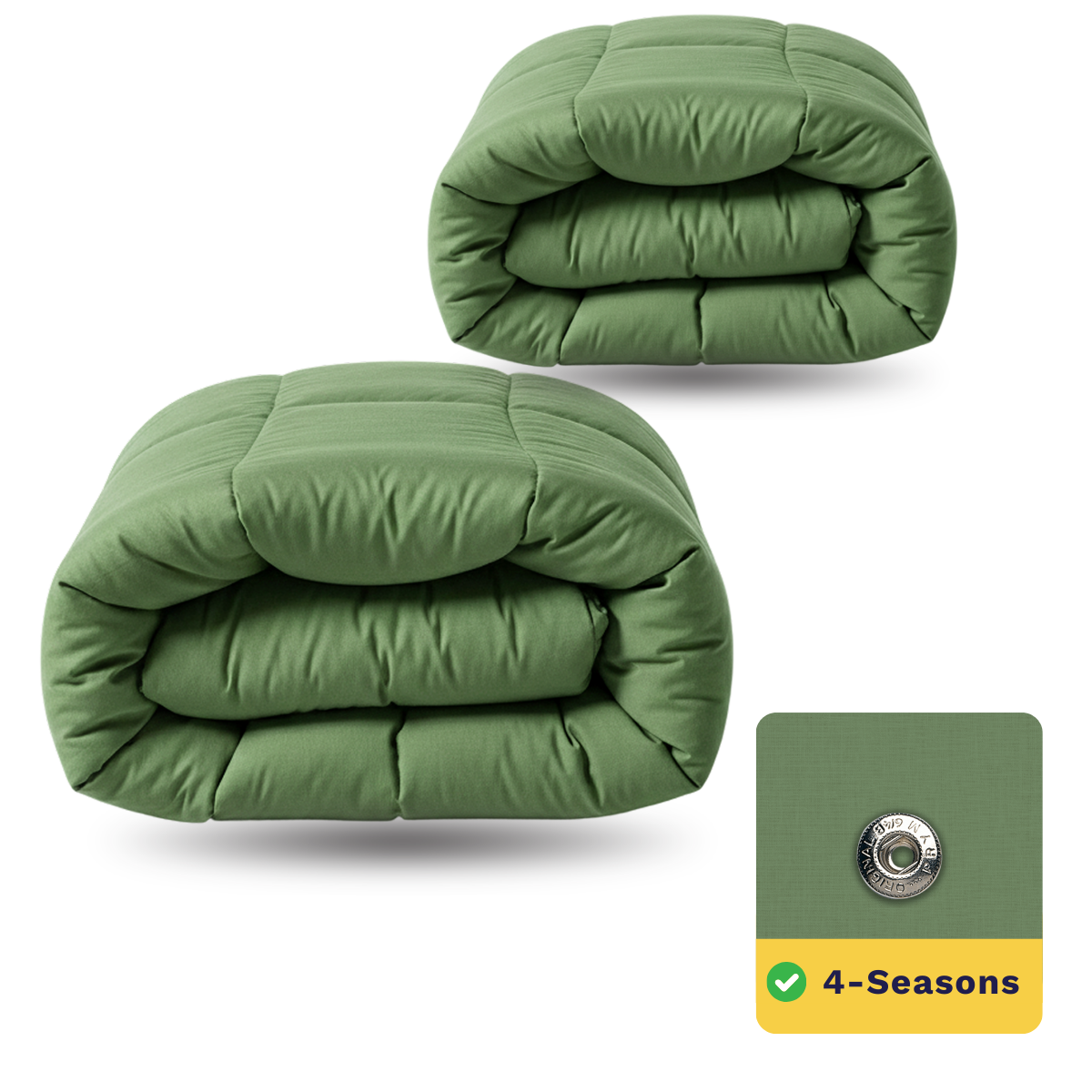 Zelesta Wonderbed 4 Seasons Double - Timeless Green