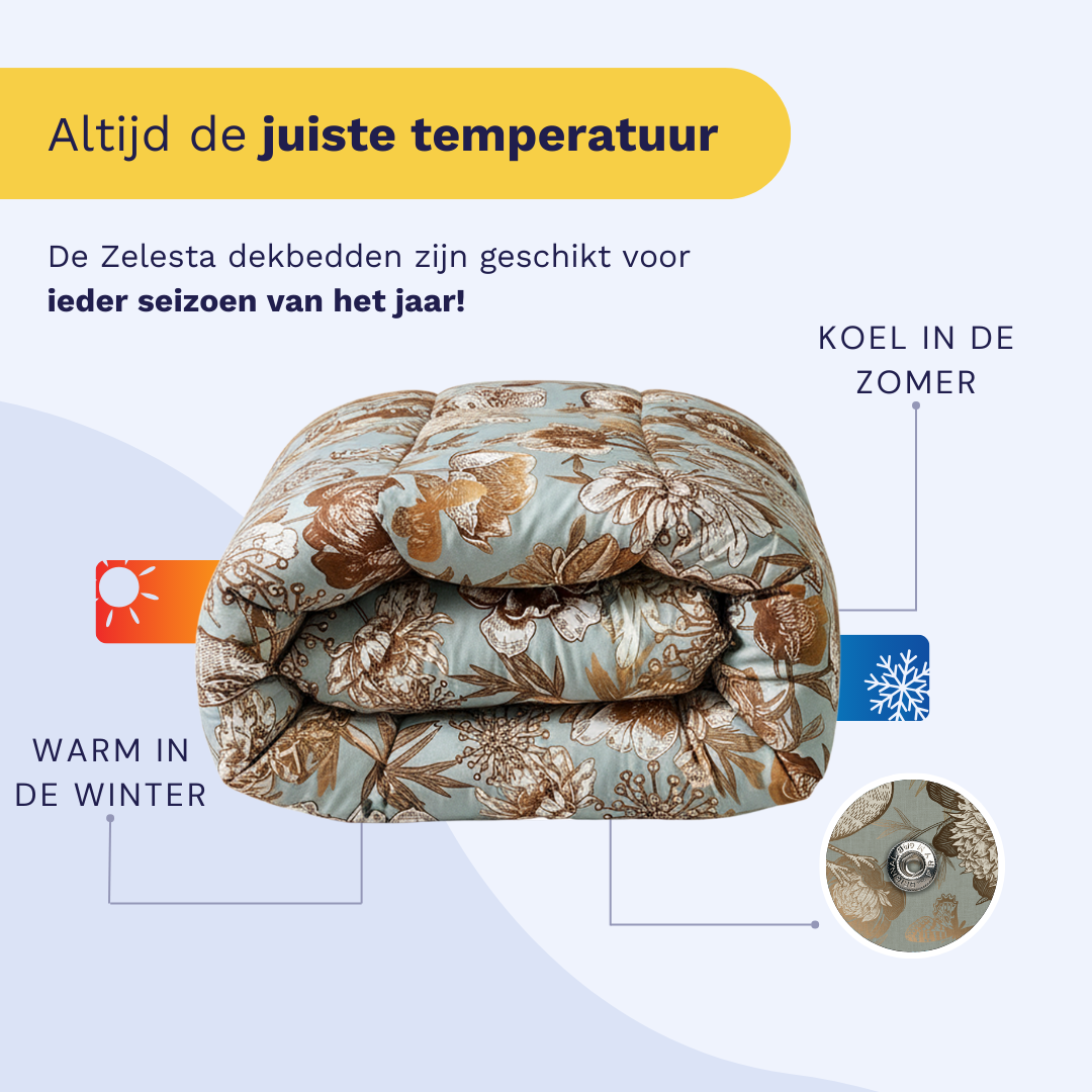 Zelesta Wonderbed 4 Seasons Double - Botanic Chique