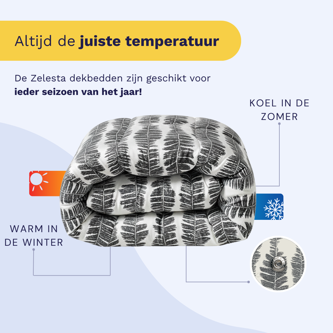 Zelesta Wonderbed 4 Seasons Double -  Savanna Feather