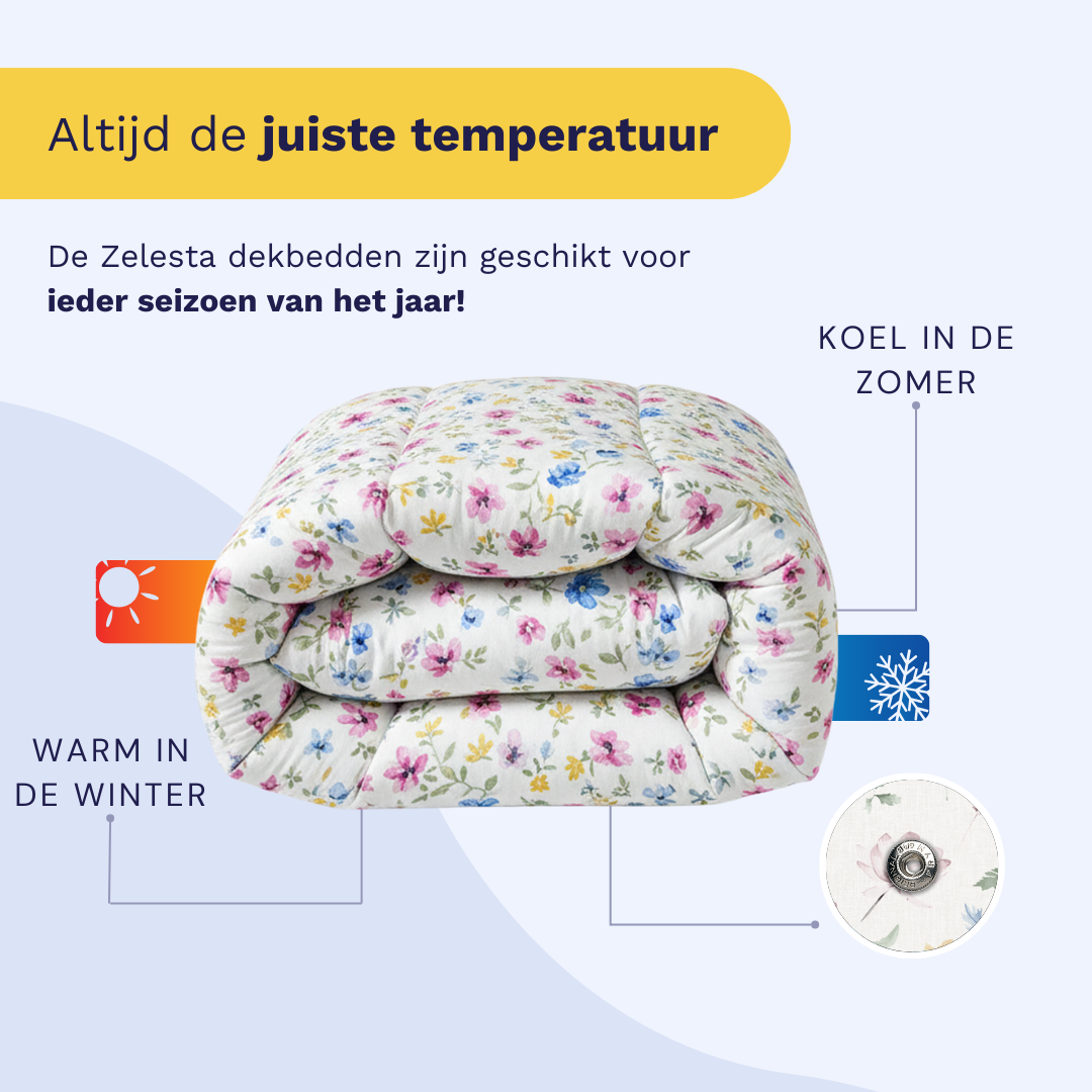 Zelesta Wonderbed 4 Seasons Double - Spring Bloom